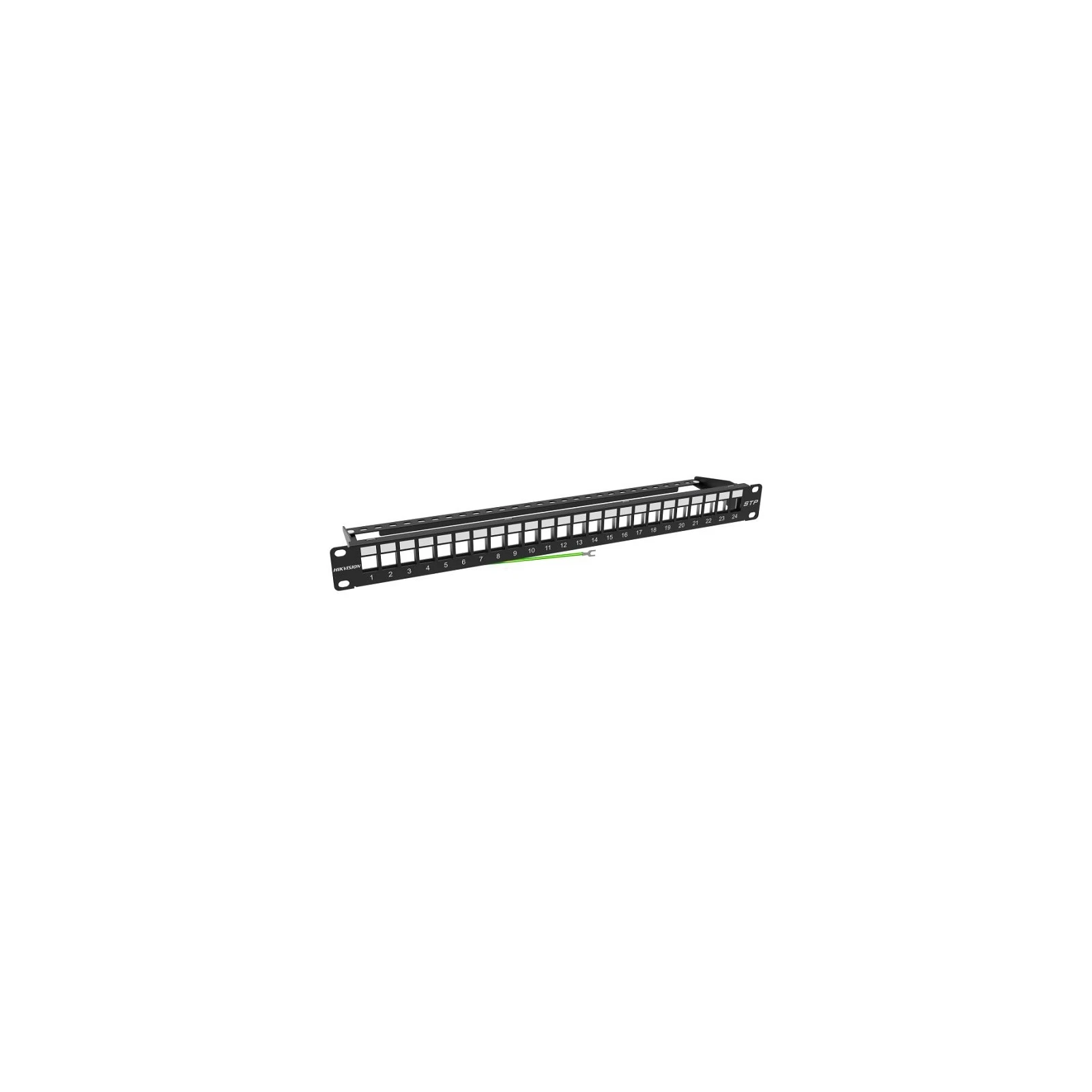 PATCH PANEL NEGRU 1U, 24 PORTURI, PT. ECRANATE