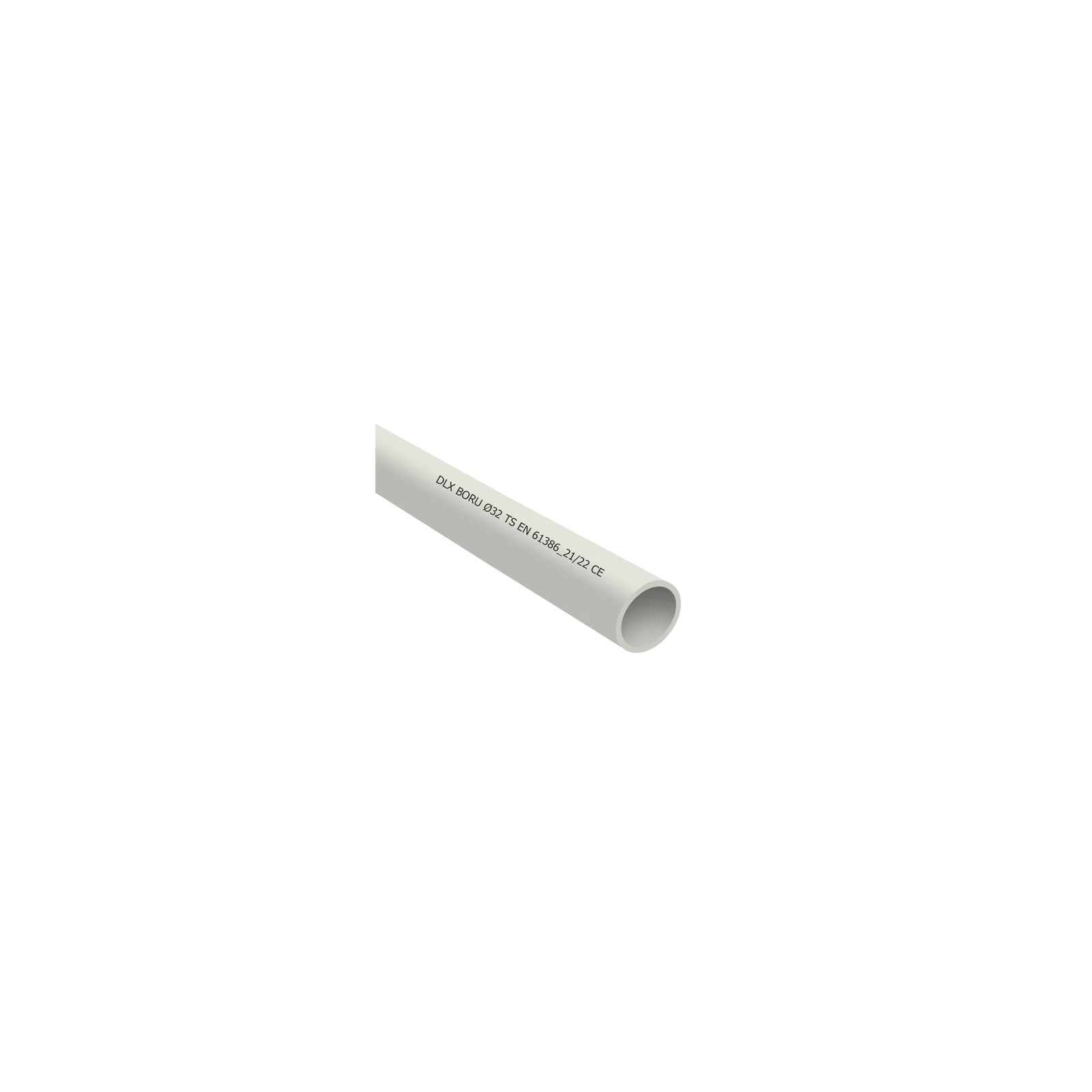 Tub PVC rigid D25, 750N, 3m - DLX TRP-802-25