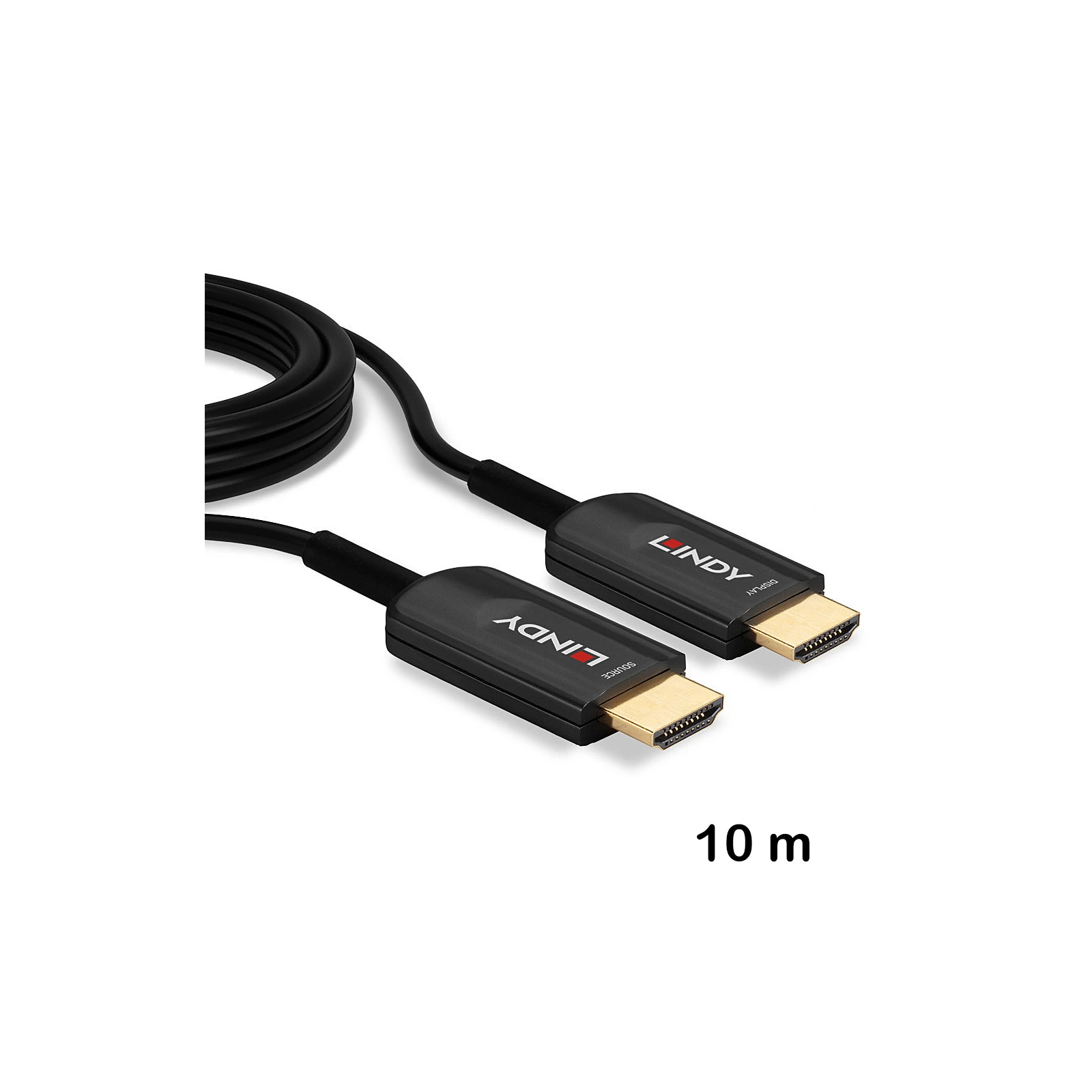 Cablu HDMI Ultra High Speed hibrid 8K60 cu fibră optică, 10 m, Lindy 38380