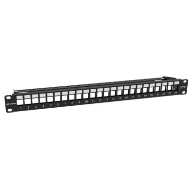 PATCH PANEL NEGRU 1U, 24 PORTURI, PT. NEECRANATE