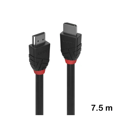 Cablu HDMI Standard de 7.5 m, Lindy, Black Line 36467