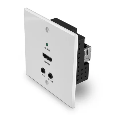 Extender HDMI 4K60 Cat.6, 70 m, IR și RS-232 HDBaseT, transmițător, placă de perete EU, Lindy 38348