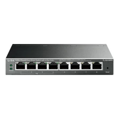 Switch Easy Smart, 4 x RJ45 1G PoE, 4 x RJ45 1G, Managed - TP-Link TL-SG108PE