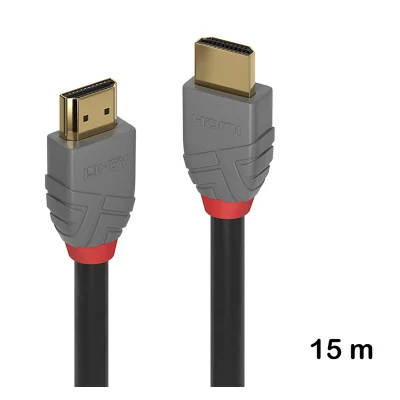 Cablu HDMI Standard, 15 m, Lindy, Anthra Line 36968