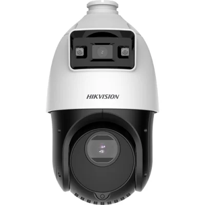 TandemVu, DarkFighter si ColorVu - camera IP, 4MP, lentila 2.8mm SI 4.8~72mm, 15X, WL 30m, IR 100m, Audio, Alarma, PoE+, IP66 - HIKVISION DS-2SE4C415MWG-E14F0