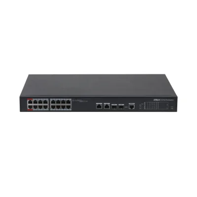 Switch rackabil 16 porturi PoE + 2 porturi uplink, cu management PFS4218-16ET-190-Switch POE