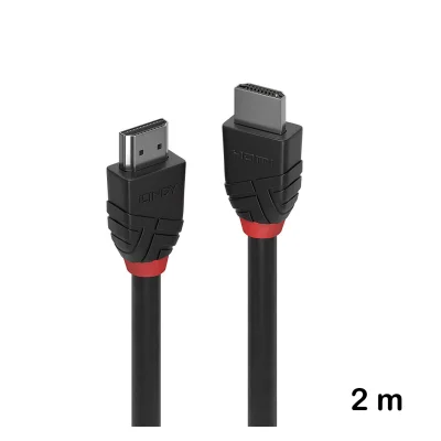 Cablu HDMI High Speed, 2 m, Lindy, Black Line 36472