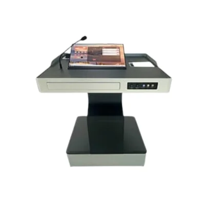 Podium digital Evoboard WT-05, display touch 23.8", 1920x1080, înălțime reglabila 0-200 mm, tastatură, mouse, microfon